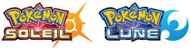Les logos de Pokémon Soleil & Lune