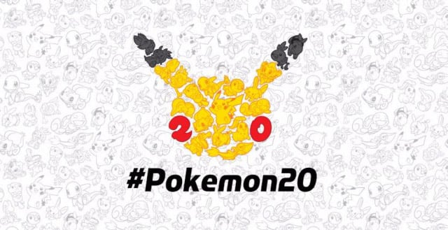 Le logo original des 20 ans de Pokémon