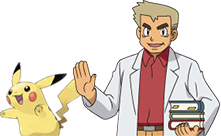 Professeur Chen & Pikachu