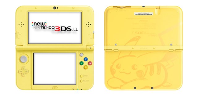 console new 3ds pikachu