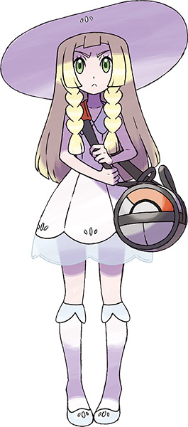 l'assistante Lilie dans Pokémon soleil et lune