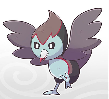 Un fanart du potentiel nouveau Pokémon oiseau