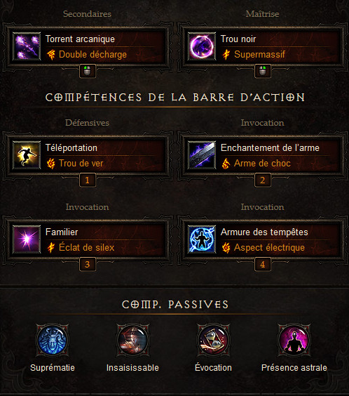 Diablo 3 build Sorcier Débutant Reaper of Souls