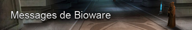SWTOR : Messages de Bioware