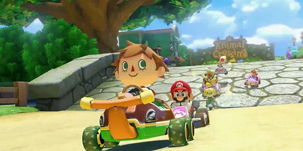 DLC Animal Crossing dans Mario Kart 8.
