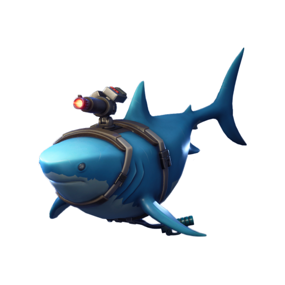 Fortnite 63668 Planeur Requin Laser avec Figurine du Maître-Nageur 